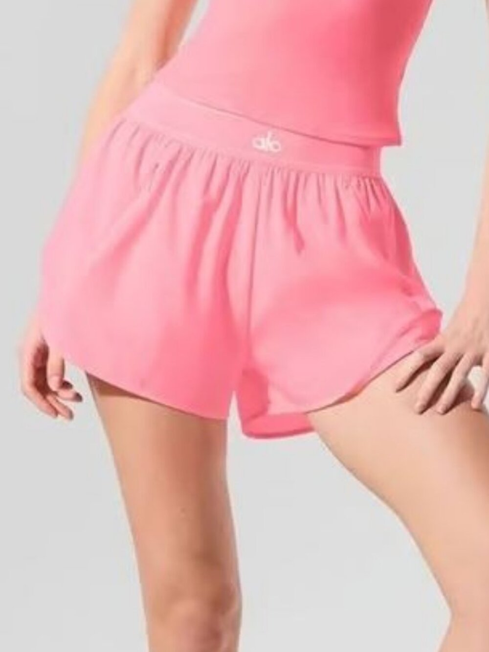 ALO Yoga Neon Bubblegum Match Point Shorts